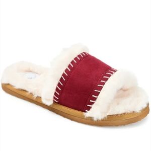 NWT Women's Mardie Slide Slippers Wine (Size: 7.5M)
